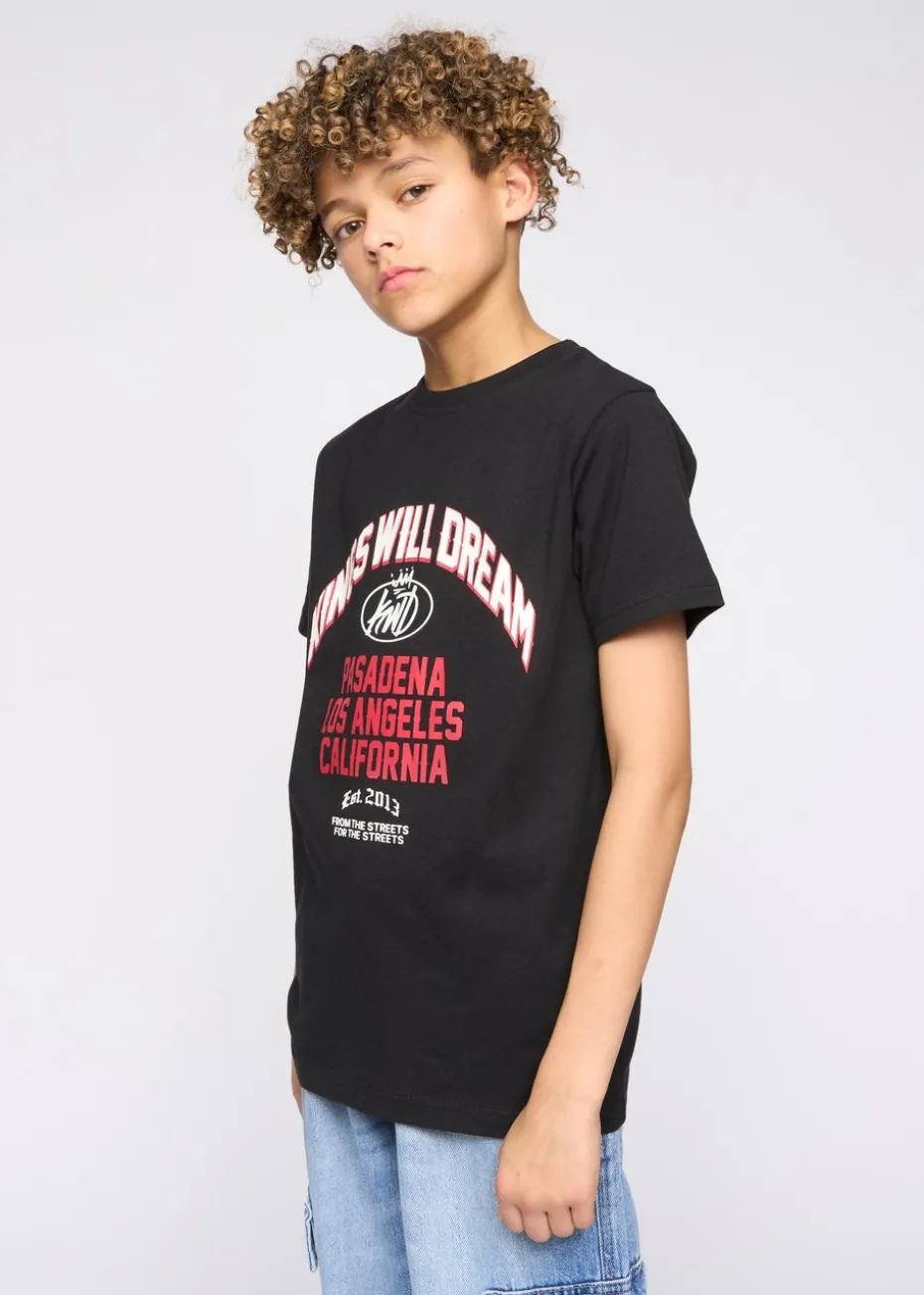 Kings Will Dream Black Pasadena T Shirt (7-14 yrs)