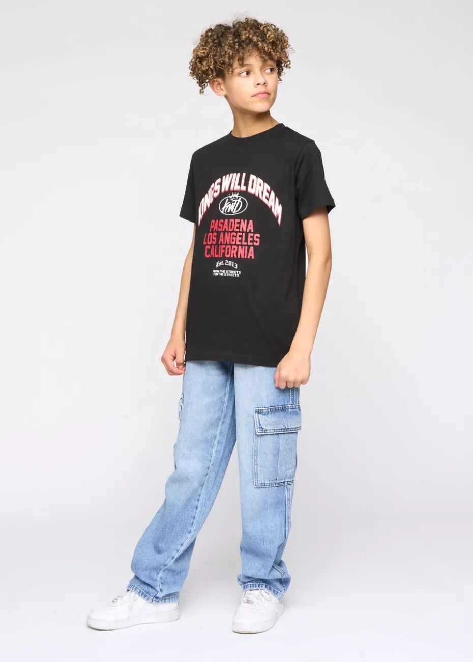 Kings Will Dream Black Pasadena T Shirt (7-14 yrs)