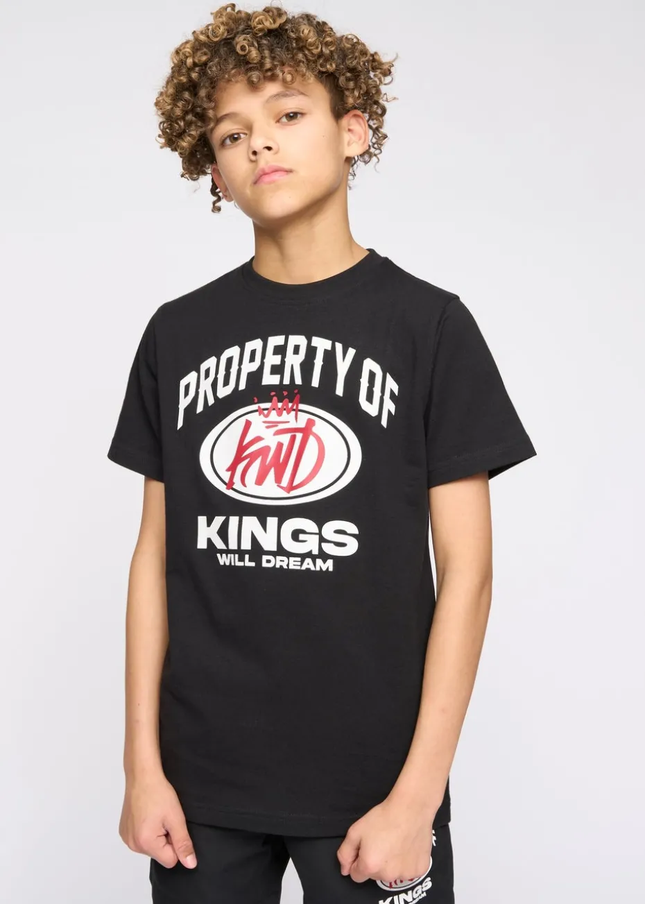 Kings Will Dream Black Prop T-Shirt (7-14 yrs)