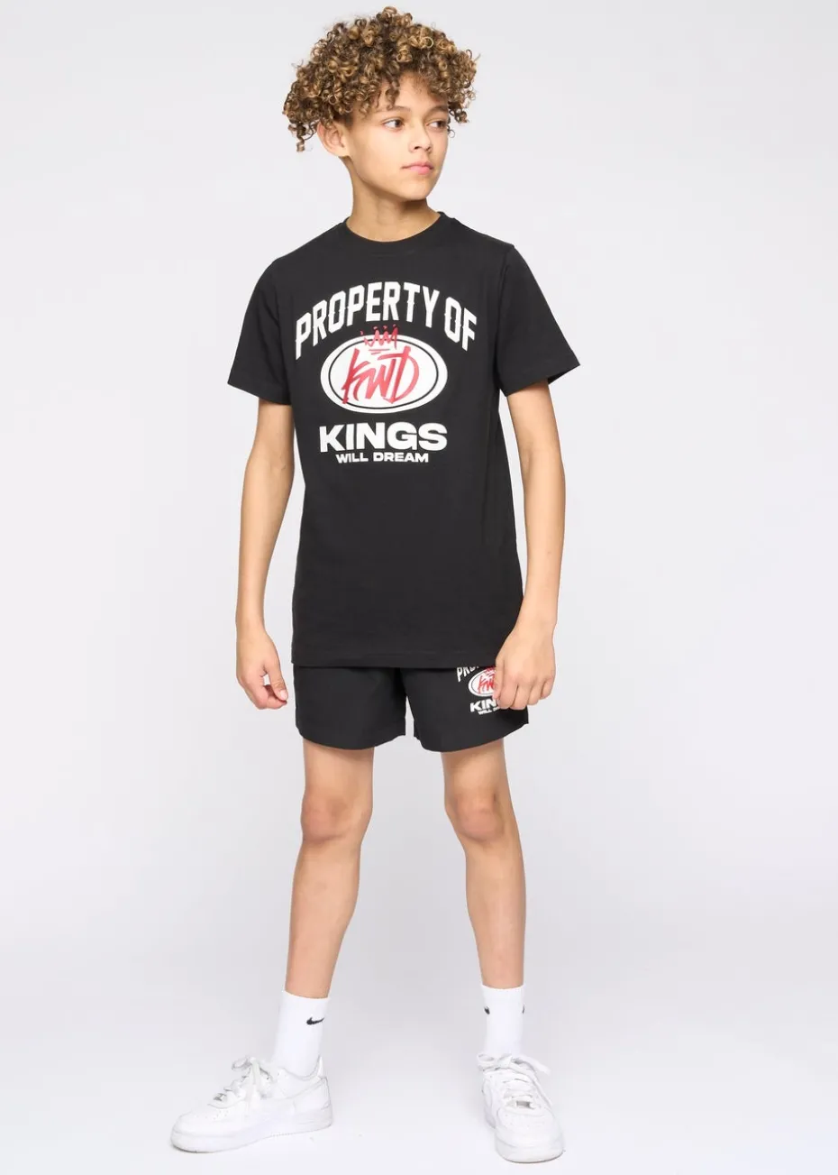 Kings Will Dream Black Prop T-Shirt (7-14 yrs)