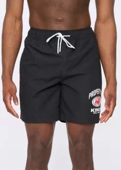 Kings Will Dream Black Prop Swim Shorts