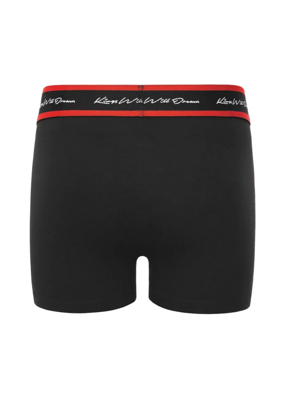 Kings Will Dream Black Scriptband 3pk Boxers (7-14 yrs)
