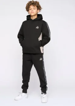 Kings Will Dream Black Techy Taped Tracksuit (7-14 yrs)