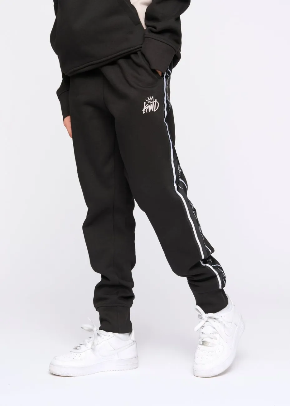Kings Will Dream Black Techy Taped Tracksuit (7-14 yrs)