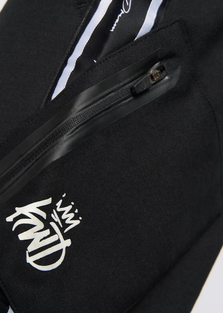 Kings Will Dream Black Techy Taped Cargo Shorts (7-14 yrs)