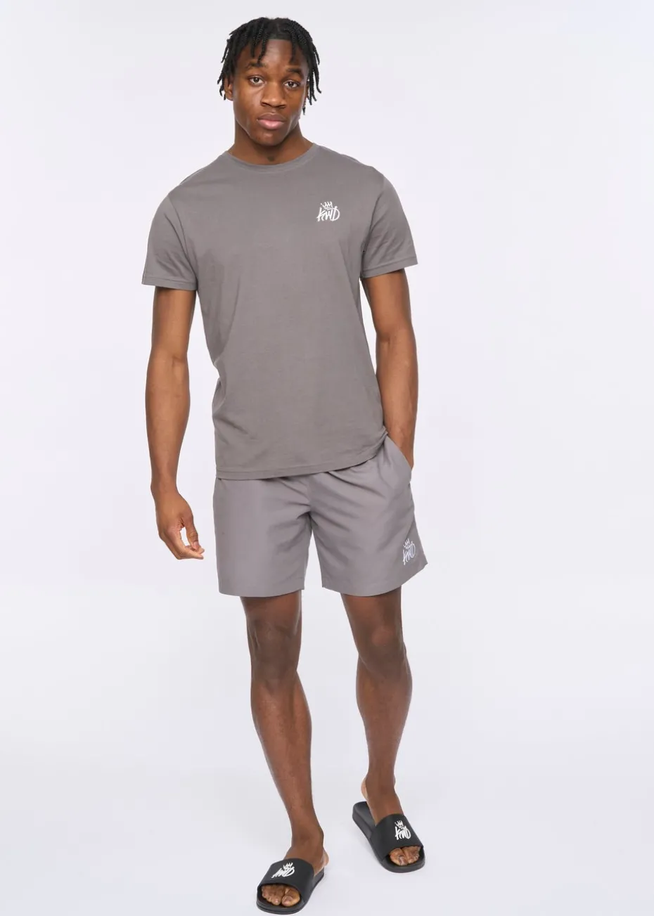 Kings Will Dream Charcoal Grey Crosby Swim Shorts