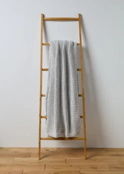 Large Natural Chenille Throw (200cm x 220cm)