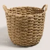 Large Round Rush Basket