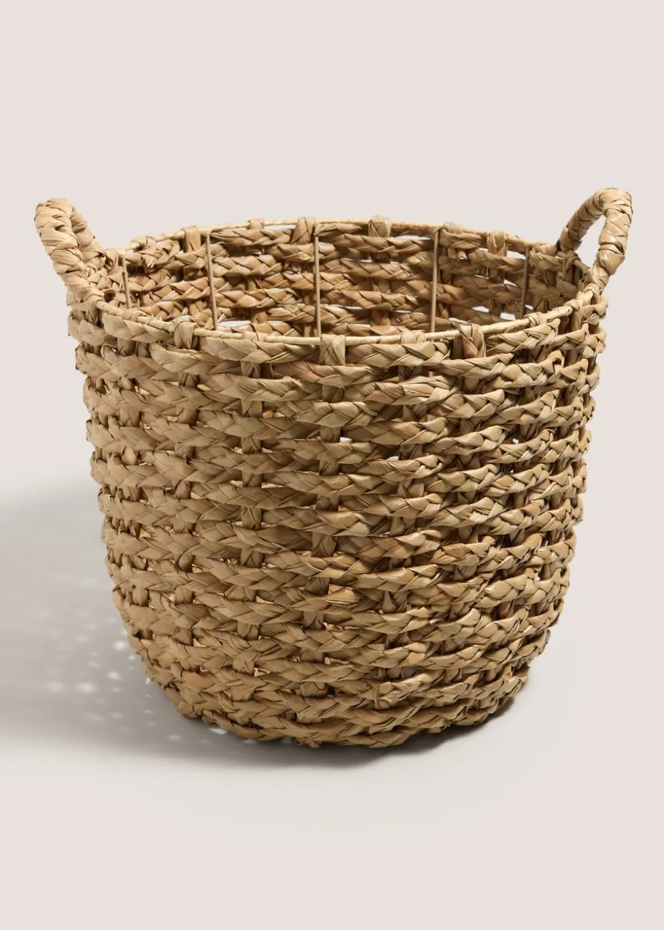 Large Round Rush Basket