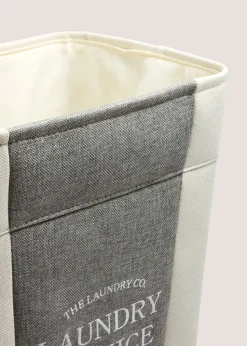 Laundry Co Grey Fabric Laundry Bag (55x40x30cm)