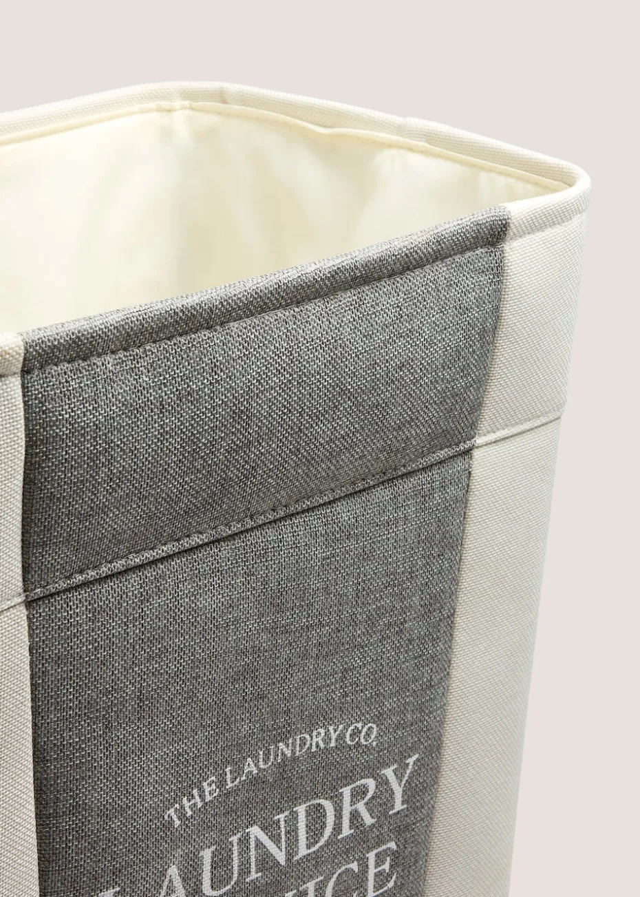 Laundry Co Grey Fabric Laundry Bag (55x40x30cm)