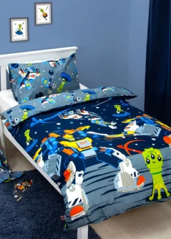 Lego Reversible 2 Piece Brushed Microfiber Duvet Set
