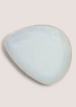 Light Blue Organic Serving Plate