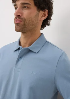 Light Blue Solid Polo Shirt