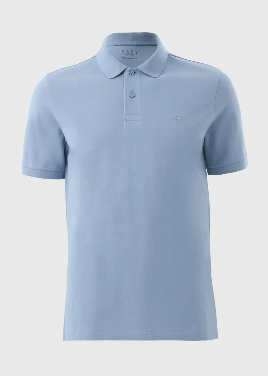 Light Blue Solid Polo Shirt