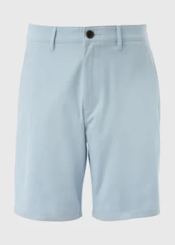 Light Blue Straight Fit Chino Shorts