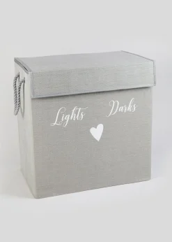 Lights & Darks Section Laundry Basket