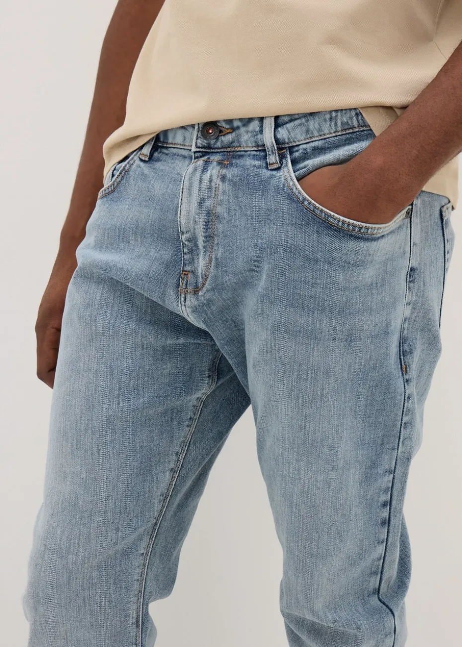 Lightwash Slim Fit Tapered Jeans