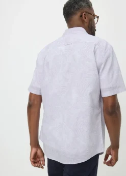 Lilac Hawaiian Print Shirt