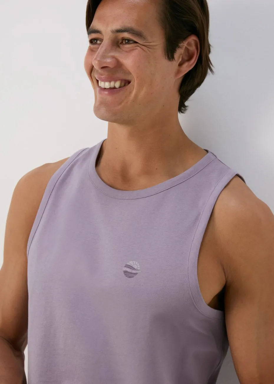 Lilac Jersey Ringer Vest