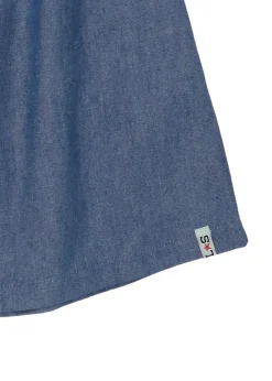 Lilly & Sid Blue Floral Embroidered Dress (0-8 Years)