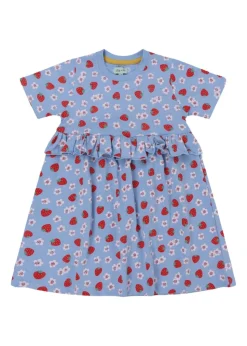 Lilly & Sid Blue Strawberry Print Dress (0-8 Years)