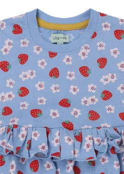 Lilly & Sid Blue Strawberry Print Dress (0-8 Years)