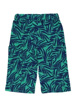 Lilly & Sid Green Palm Print Shorts (24 Months- 8 Years)