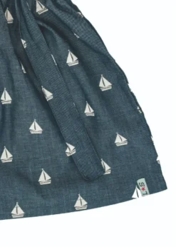 Lilly & Sid Grey Sailing Boat Bracer Skirt (3-8 Years)