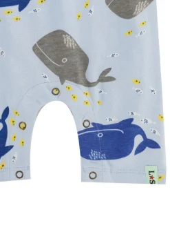 Lilly & Sid Multi Blue Whale Print Romper (0-12 Months)
