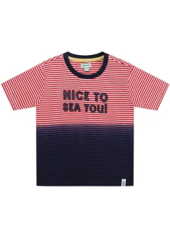 Lilly & Sid Multi Coloured Nice To Sea You Slogan Print T Shirt (0-8 Years)