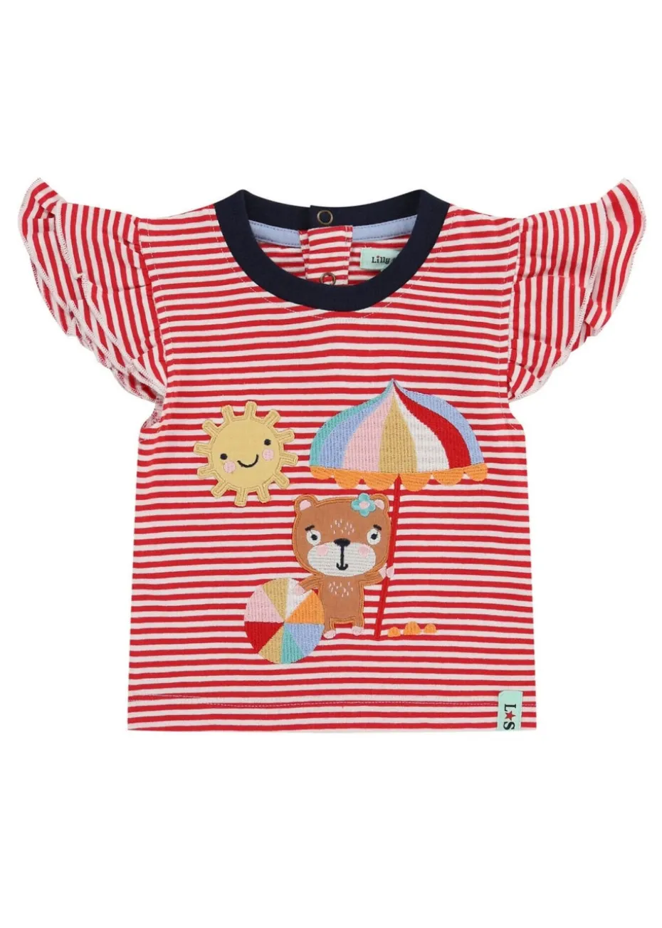 Lilly & Sid Multic Lilly At The Beach Applique Top & Short Set (0- 24 Months)