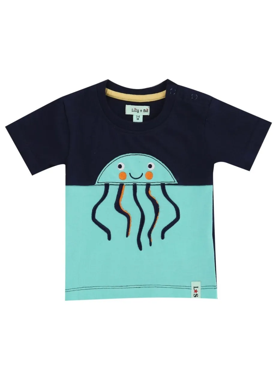 Lilly & Sid Multicoloured Sea Floral Print Top & Pant Set (0- 24 Months)