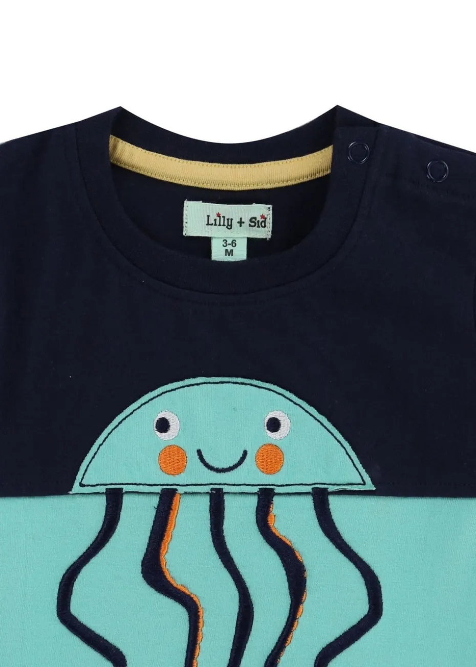 Lilly & Sid Multicoloured Sea Floral Print Top & Pant Set (0- 24 Months)