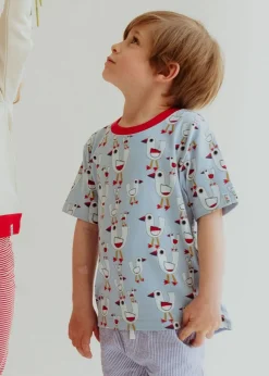 Lilly & Sid Multicoloured Seagull & Stripe Print Top 2 Pack (0-8 Years)