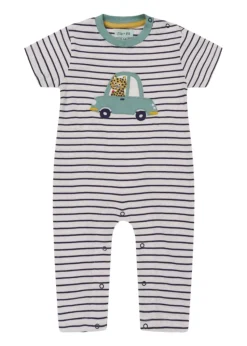 Lilly & Sid Multicoloured Car Applique Romper (0-12 Months)