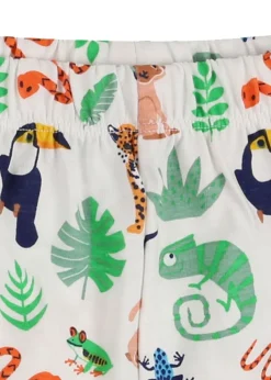 Lilly & Sid Multicoloured Animal Safari Print Top & Short Set (0- 24 Months)