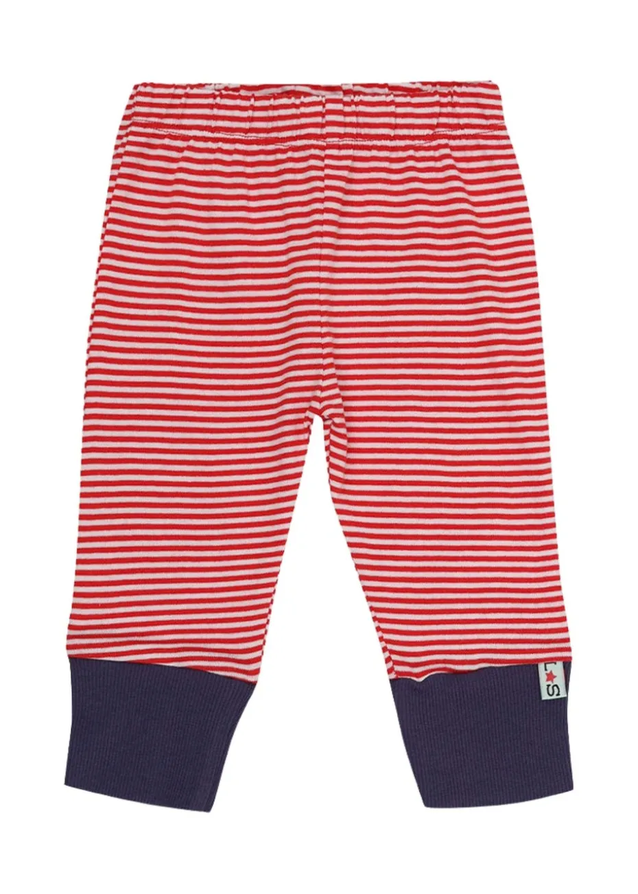 Lilly & Sid Multicoloured Whale & Stripe Print Leggings 2 pack (0- 24 Months)