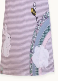 Lilly & Sid Multicoloured Bunny & Bees Applique Dress (0-8 Years)