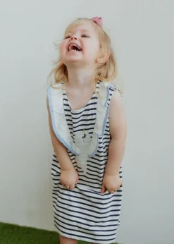 Lilly & Sid Multicoloured Betty Bird Applique Dress (0-8 Years)