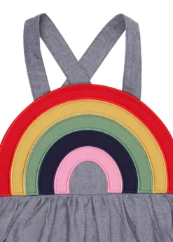 Lilly & Sid Multicolour Rainbow Stripe Print Dress (0-4 Years)