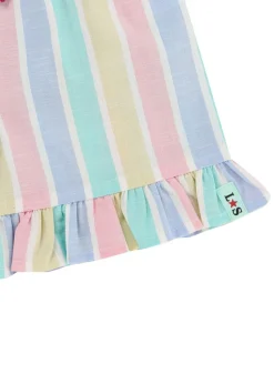 Lilly & Sid Multicoloured Deckchair Stripe Print Shorts (24 Months- 7 Years)