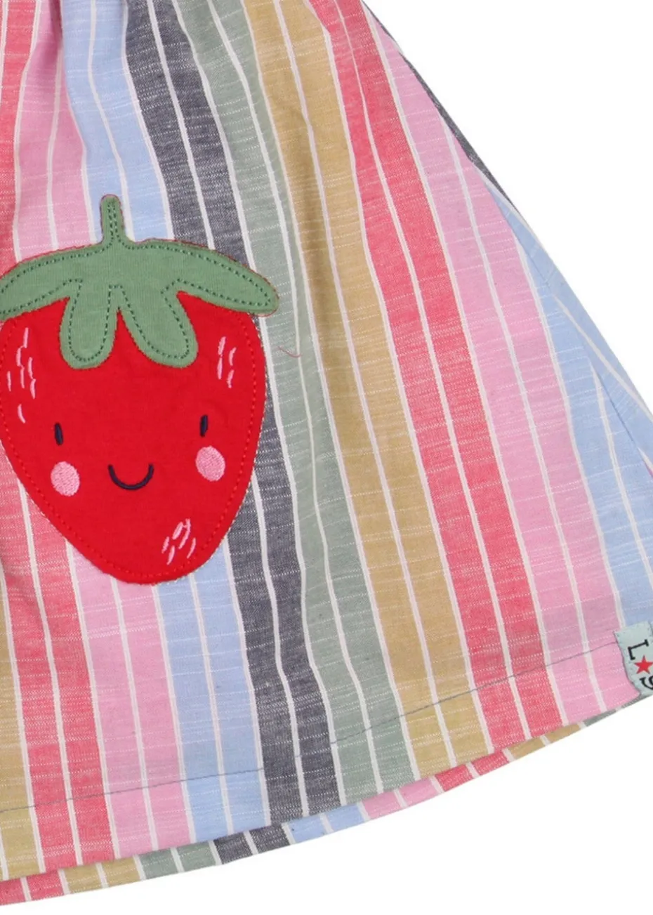 Lilly & Sid Multicoloured Rainbow Stripe Print Skirt (24 Months- 8 Years)