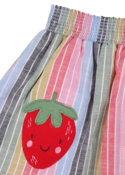 Lilly & Sid Multicoloured Rainbow Stripe Print Skirt (24 Months- 8 Years)