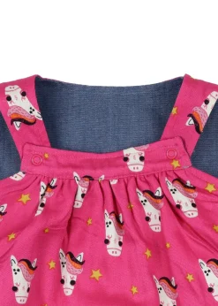 Lilly & Sid Multicoloured Horse Print Dress (0 Months-24 Months)
