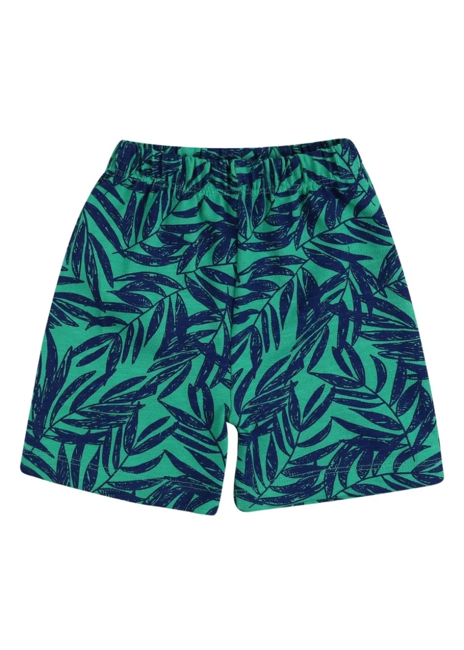 Lilly & Sid Multicoloured Palm Print Top & Short Set (0- 24 Months)