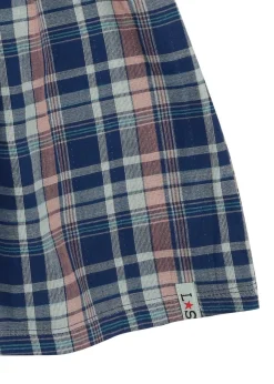 Lilly & Sid Navy Check & Stripe Dress (0-8 Years)