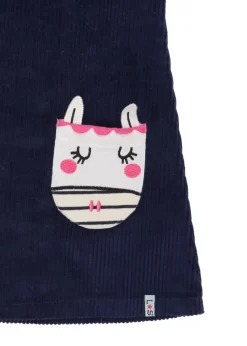 Lilly & Sid Navy Horse Face Applique Dress (0-8 Years)