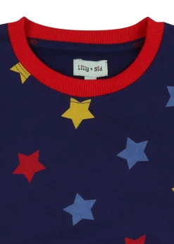 Lilly & Sid Navy Star Print Sweatshirt (0-8 Years)