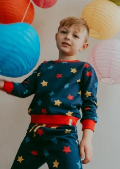Lilly & Sid Navy Star Print Sweatshirt (0-8 Years)